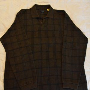 Long sleeve Van Husen Studio Dress Polo Shirt L